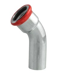 FixTrend Steel Press szénacél ív, 45°, 1 tokos, 15mm