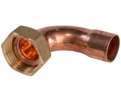 FixTrend 5065 forrasztható réz félhollander könyök 22x3/4
