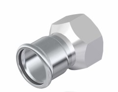 FixTrend Inox press belső menetes átmeneti idom, 15mmx3/4