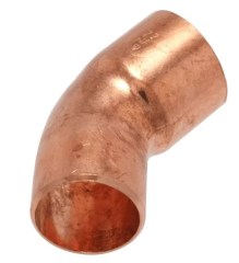 IBP 5040 forrasztható réz ív 45° 1 tokos 54mm
