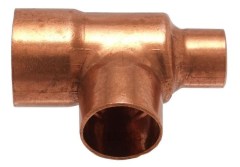 IBP 5130R forrasztható réz szűkített T-idom 28x22x18mm