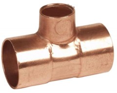 IBP 5130R forrasztható réz szűkített T-idom 35x18x35mm