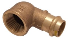 IBP PG4002G réz press könyök gázra 18mm-3/4