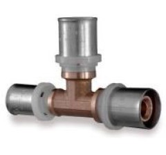 TE-SA press szűkített T-idom 32x3-26x3-26x3mm