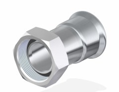 FixTrend Inox press félhollander, 18mm tok-3/4