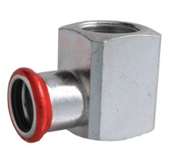 FixTrend Steel Press szénacél könyök, rövid, 28mm tok-1/2
